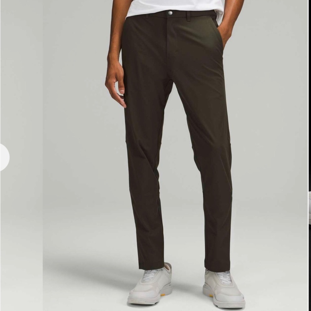 Lululemon Commission Slim-Fit Mens Pant 38 x 27 Warpstreme
Dark Olive